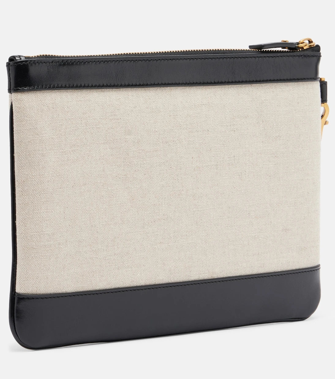 Versace - Rivière leather-trimmed canvas pouch