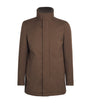 Brown Padded Car Coat