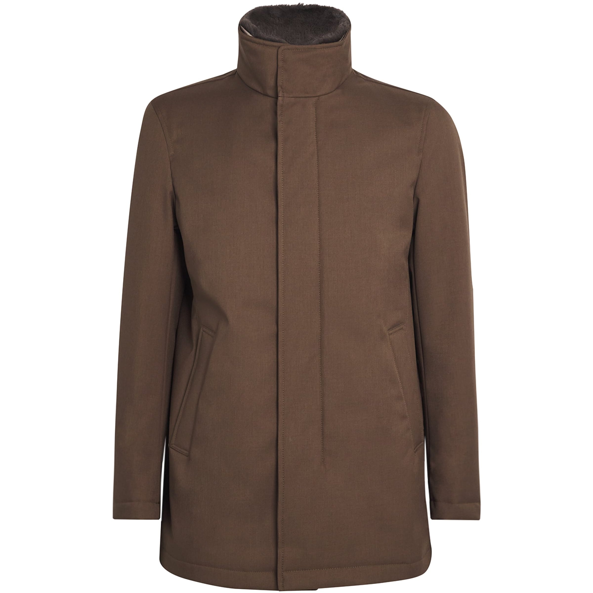 Brown Padded Car Coat