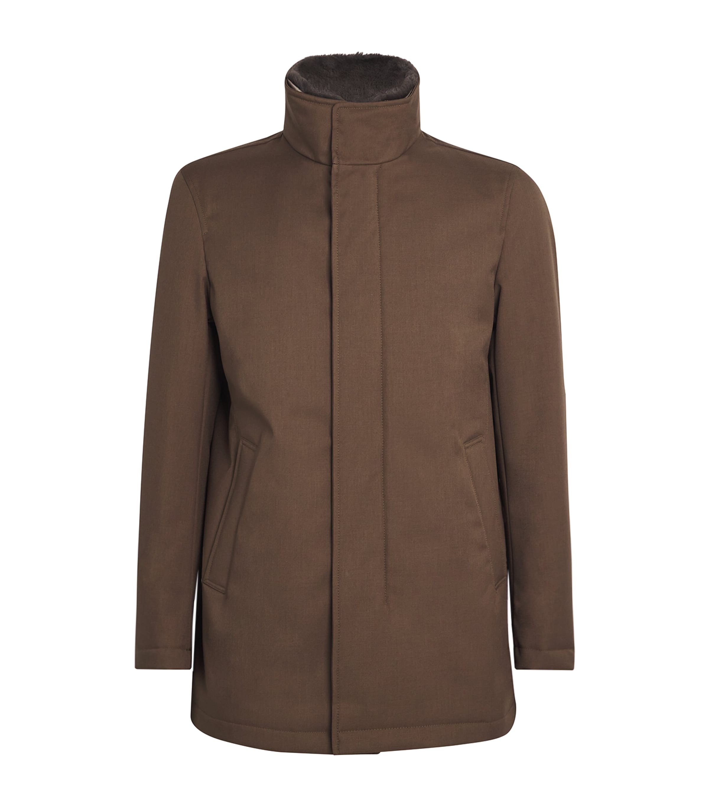 Brown Padded Car Coat