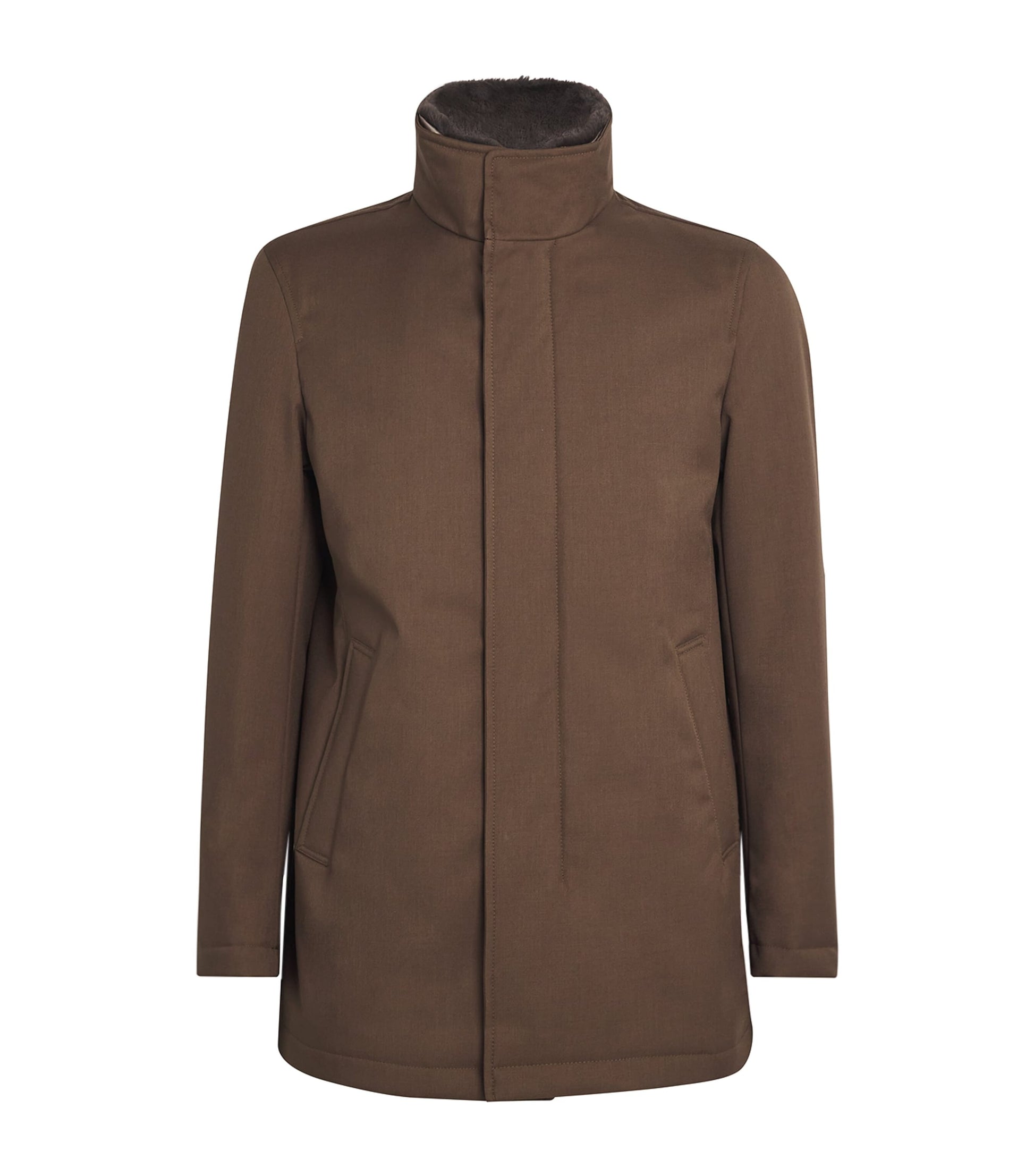 Brown Padded Car Coat