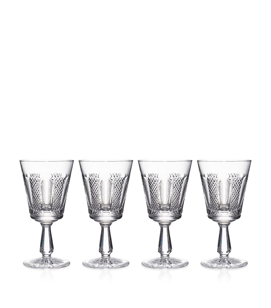 Set of 4 Crystal Hibernia Mastercraft Wine Glasses (280ml)