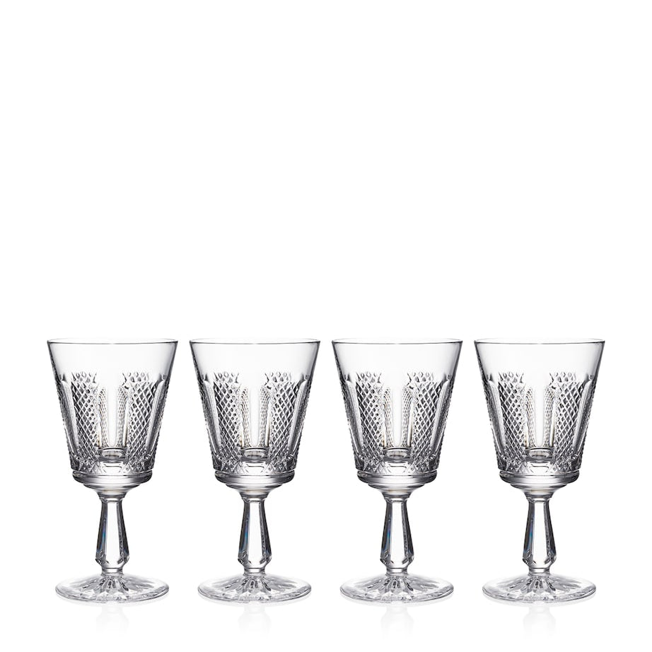 Set of 4 Crystal Hibernia Mastercraft Wine Glasses (280ml)