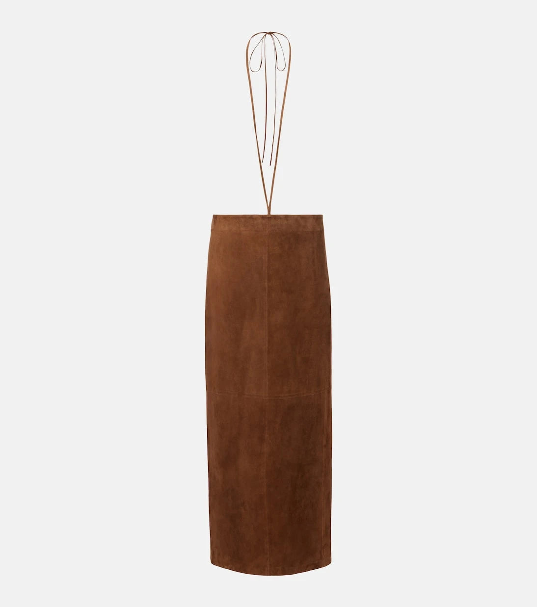 The Row - Erina suede pencil skirt