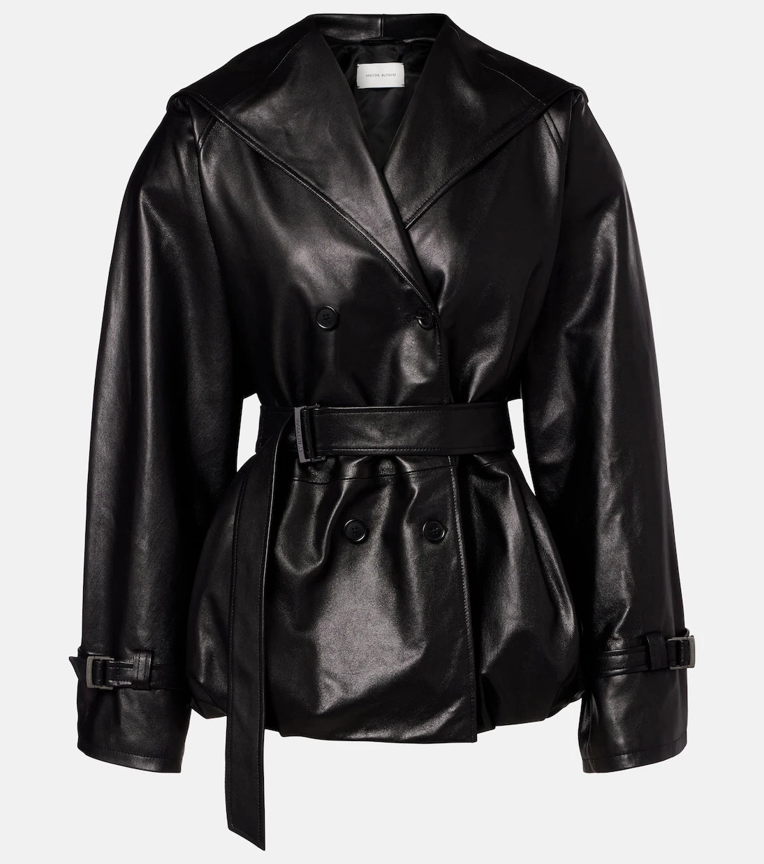 Magda Butrym - Hooded leather jacket