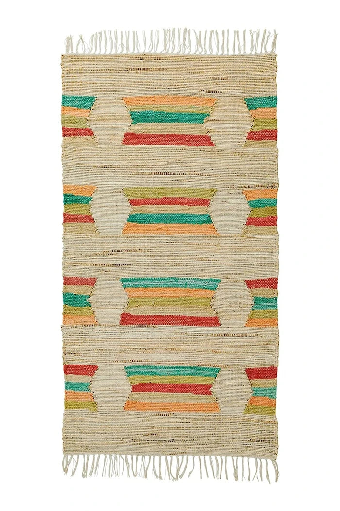 Madam Stoltz 70 x 140 cm dekoratif jüt halı