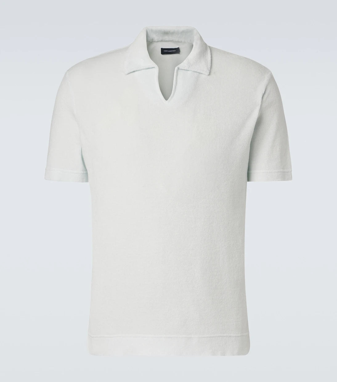 Thom Sweeney - Cotton terry polo shirt