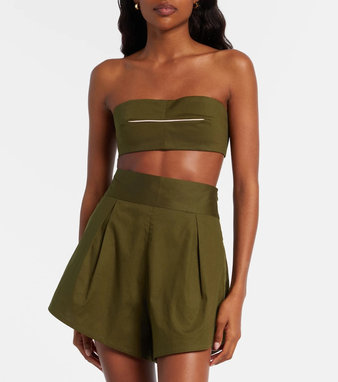Adriana Degreas - Cotton-blend bandeau top