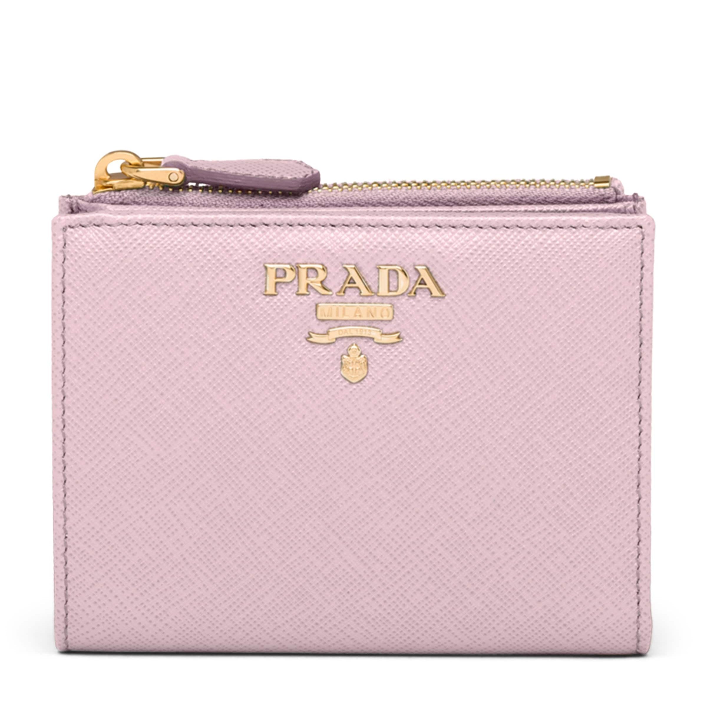 Prada Pink Small Saffiano Leather Wallet