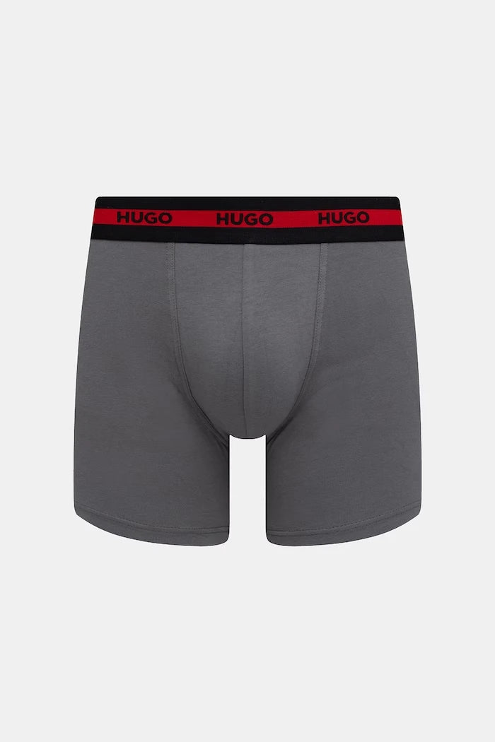 HUGO Erkek Pamuk Elastan Boxer BOXER BR PLANET DES 3'lü