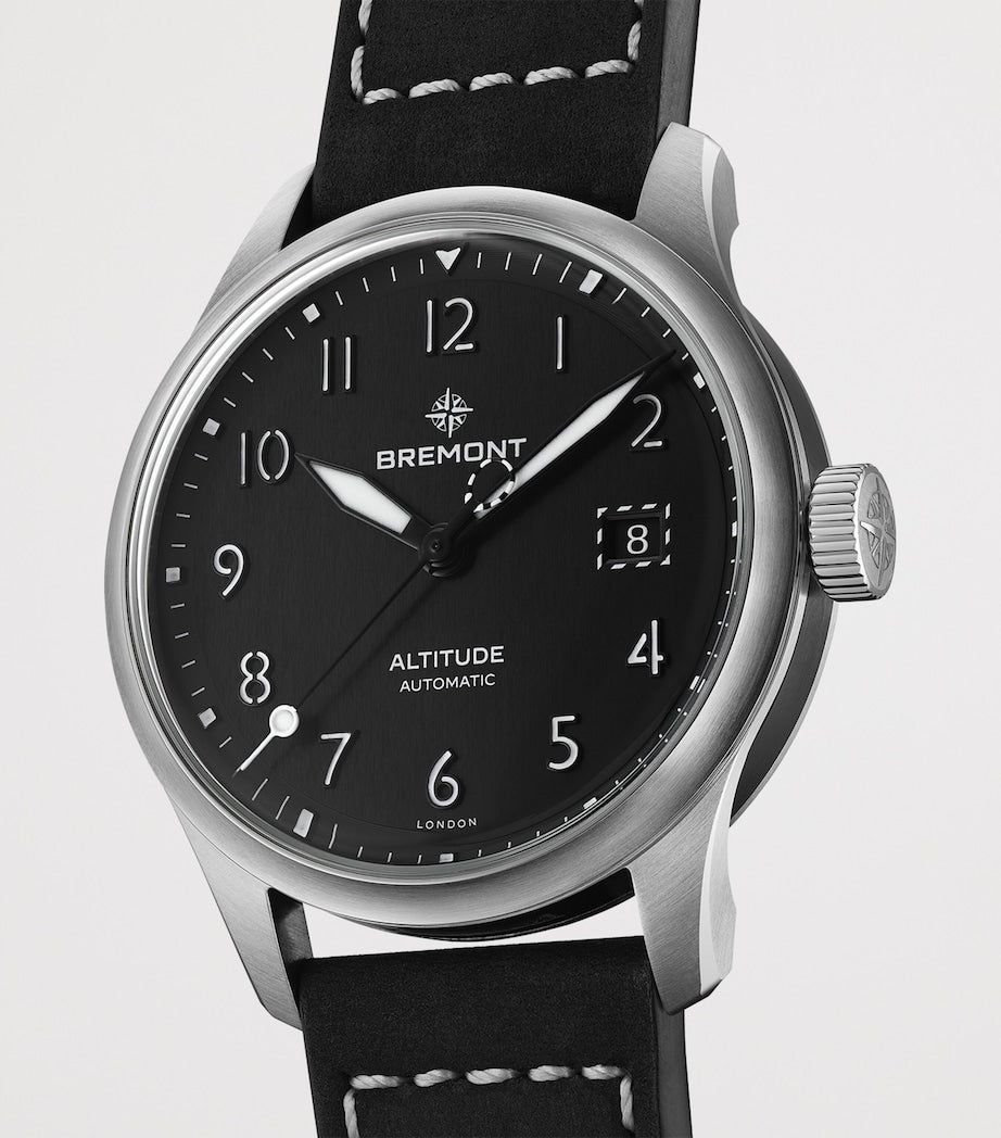 Stainless Steel Altitude Date Watch 39mm