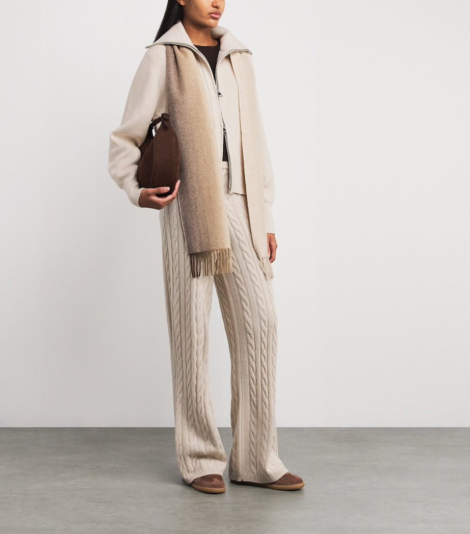 Varley Ivory Enrico Zip-Up Sweater