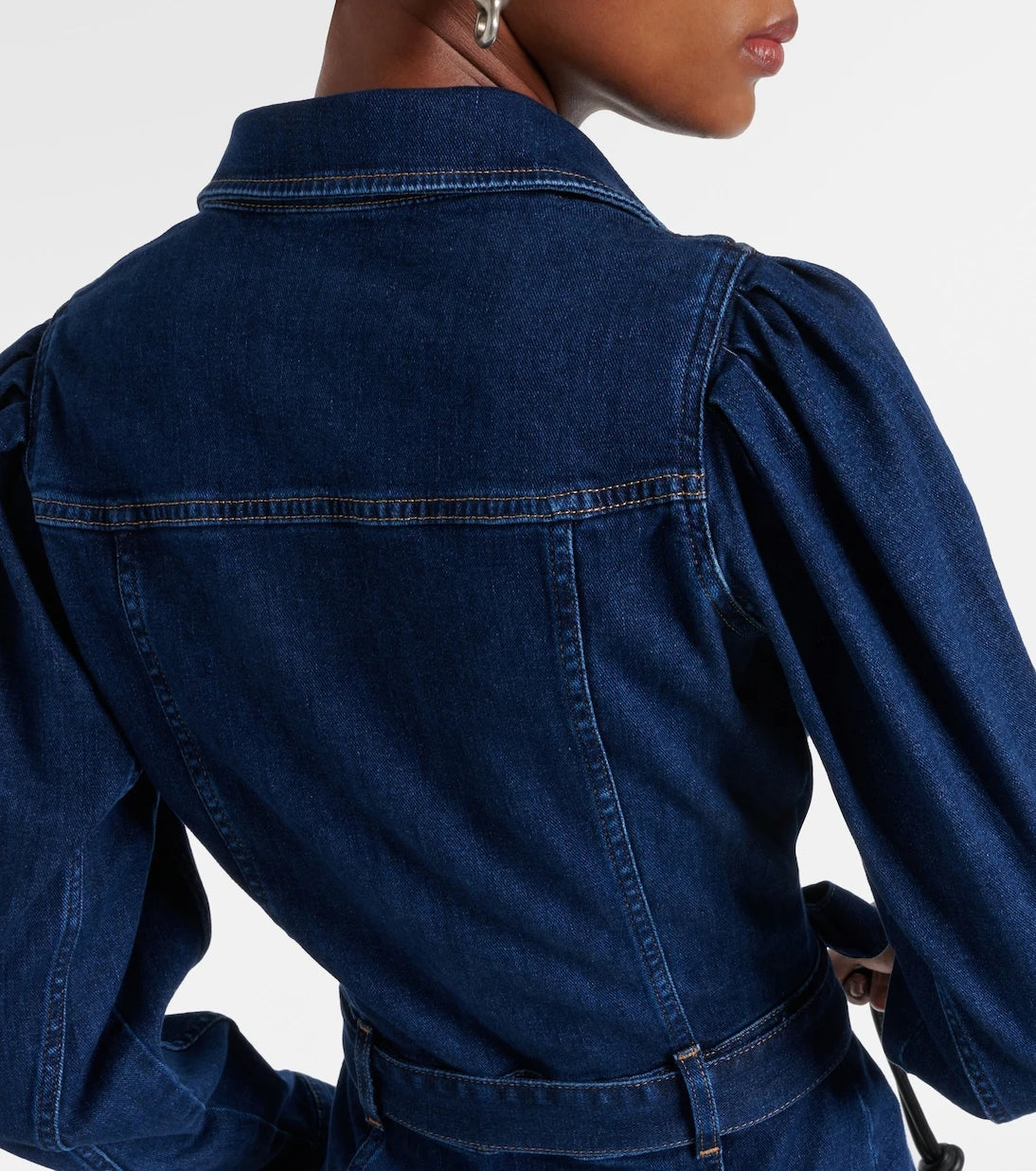 7 For All Mankind - فستان دنيم متوسط الطول