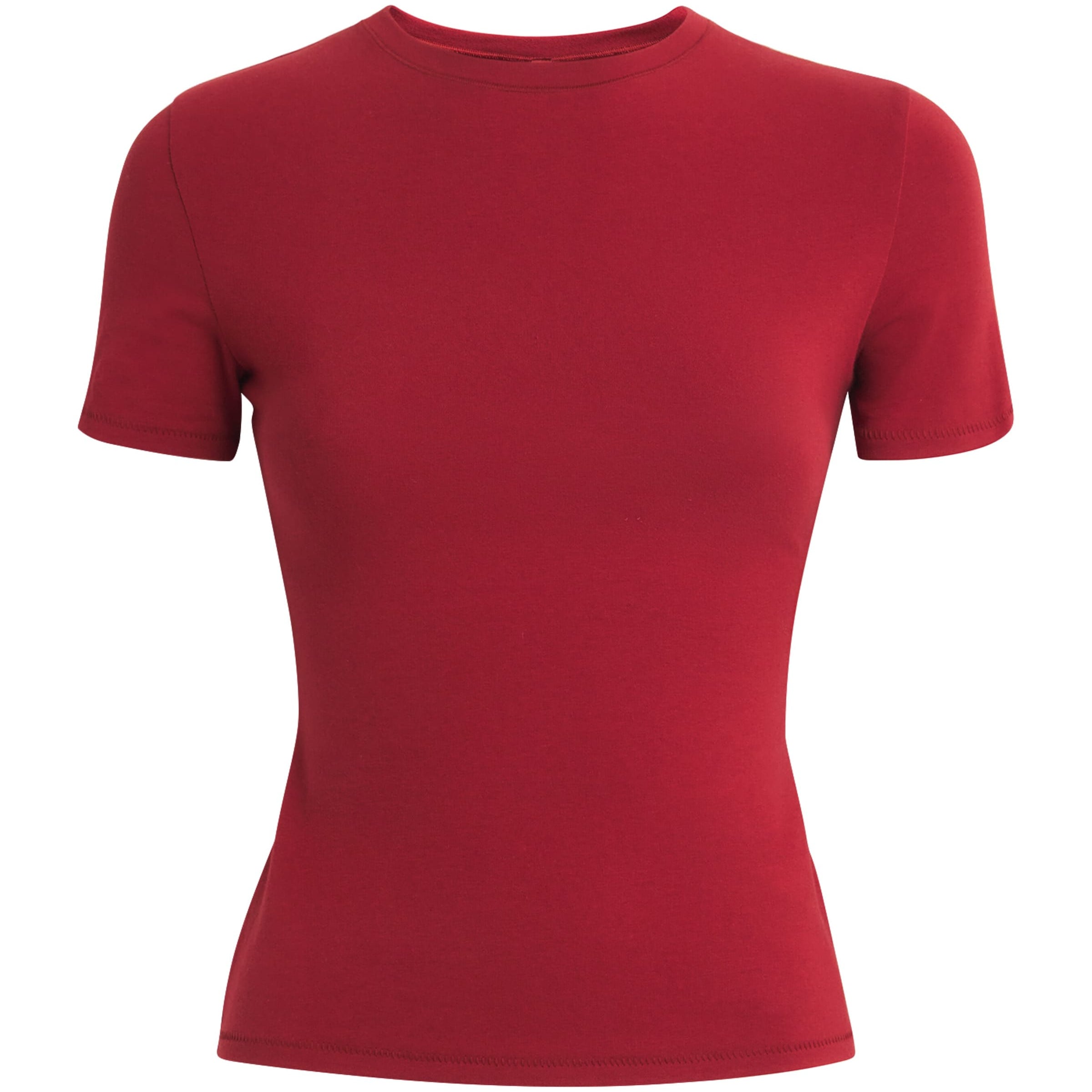 Skims Red Cotton Jersey T-Shirt