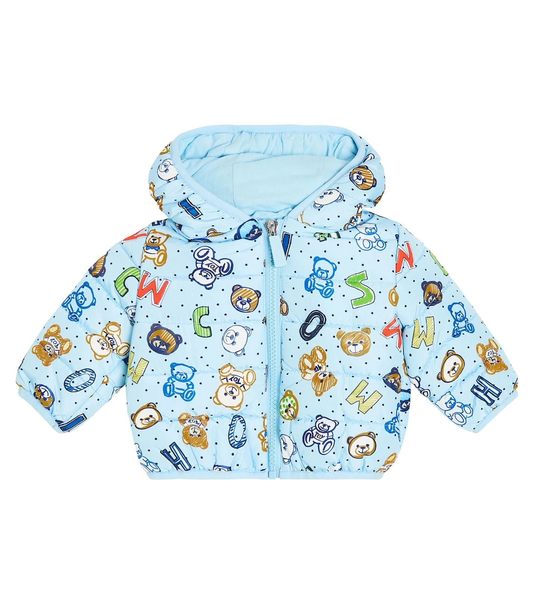 Moschino Kids - جاكيت منفوخ بطبعة للأطفال