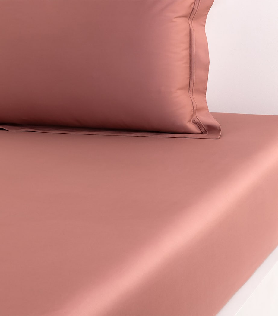 Yves Delorme Triomphe Santal Double Fitted Sheet (140cm x 200cm)