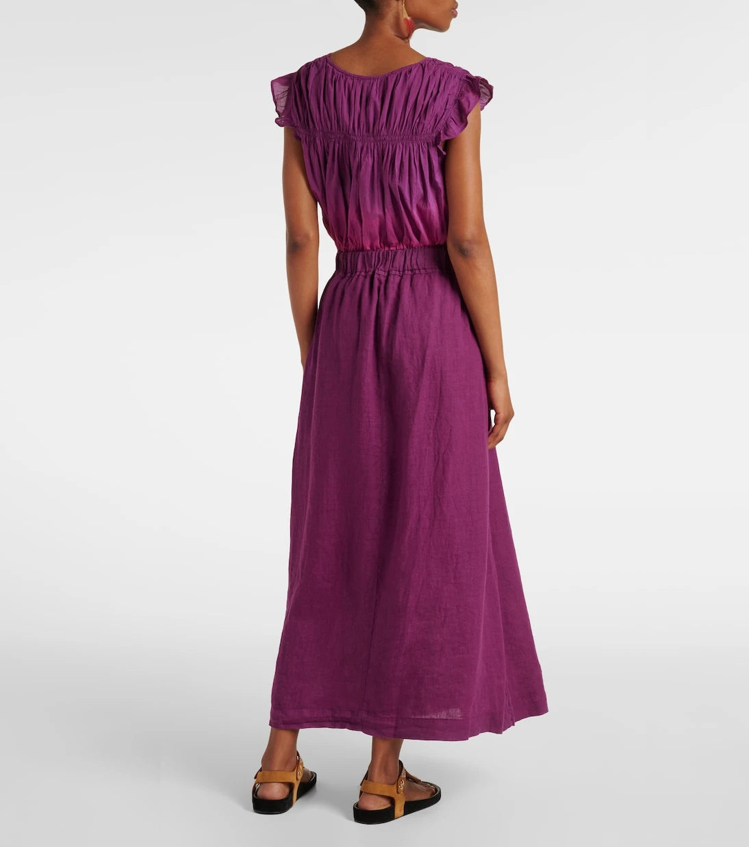 Velvet - Linda linen maxi skirt