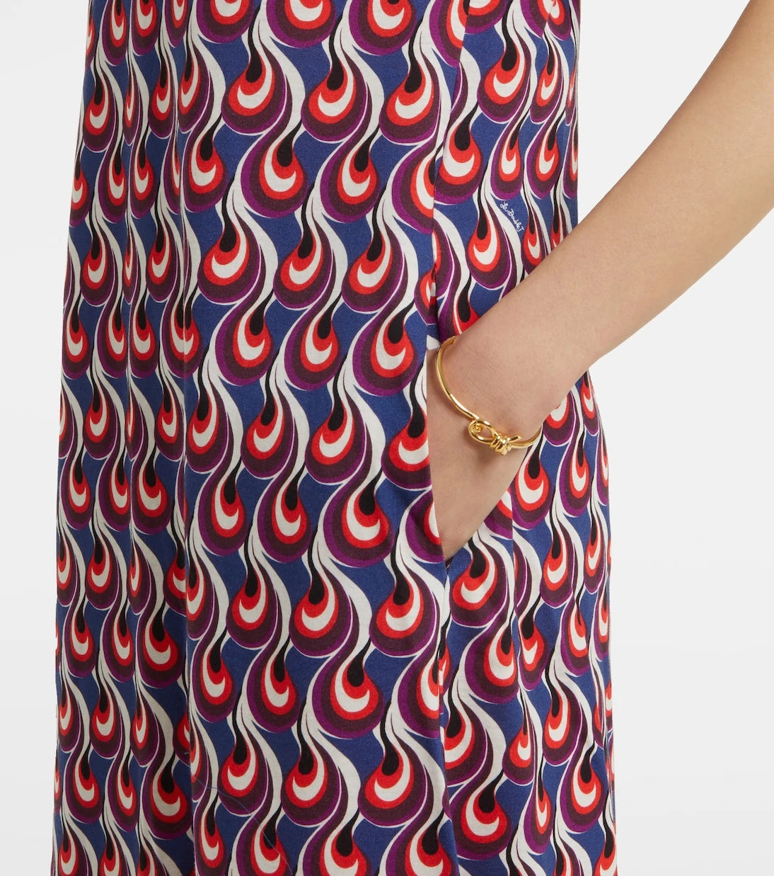 La DoubleJ - Swing Sporty printed jersey midi dress