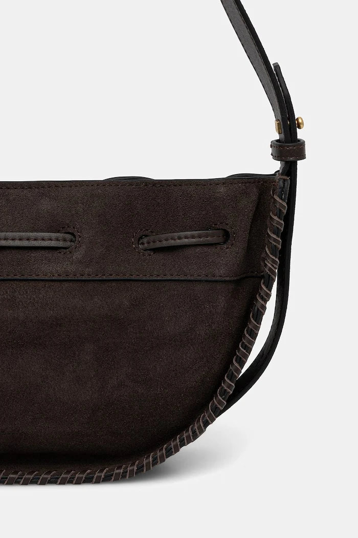 Marc O'Polo чанта crossbody дамска от велур