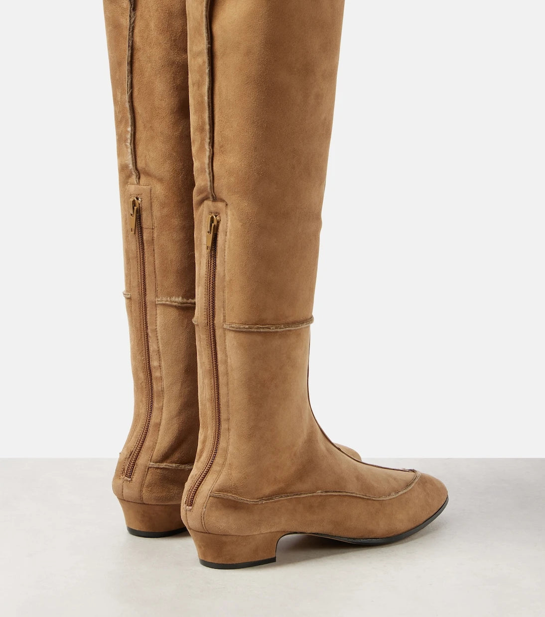 The Row - Awar suede over-the-knee boots