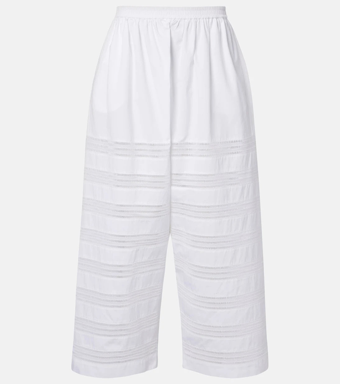 Alaïa - Cotton poplin wide-leg culottes