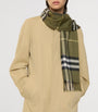 Green Cashmere Check Scarf