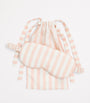 Pink Cotton Stripe Sleep Mask