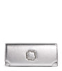 Malone Souliers Silver Leather Vivien Clutch Bag