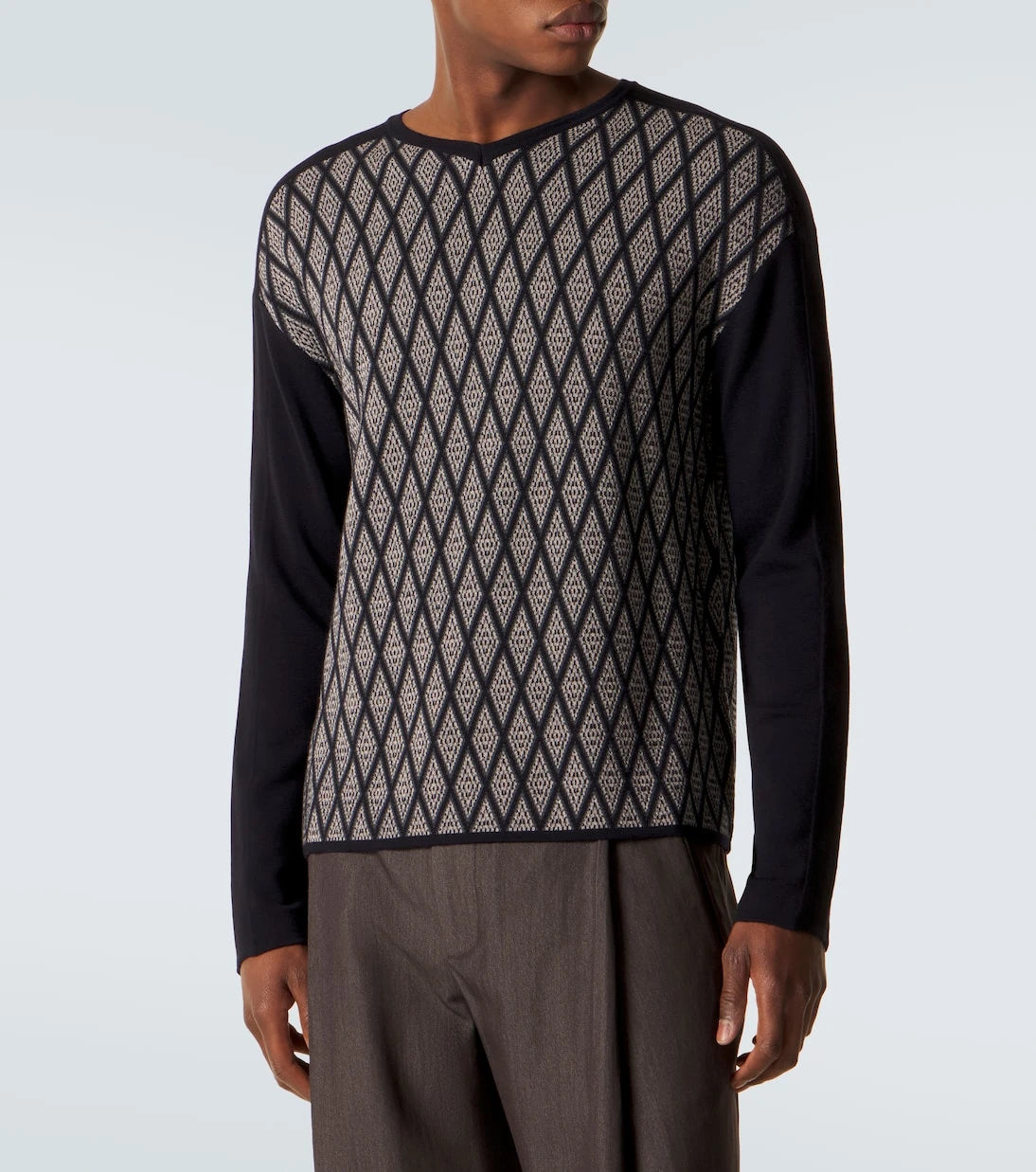 Giorgio Armani - Wool and cashmere jacquard sweater
