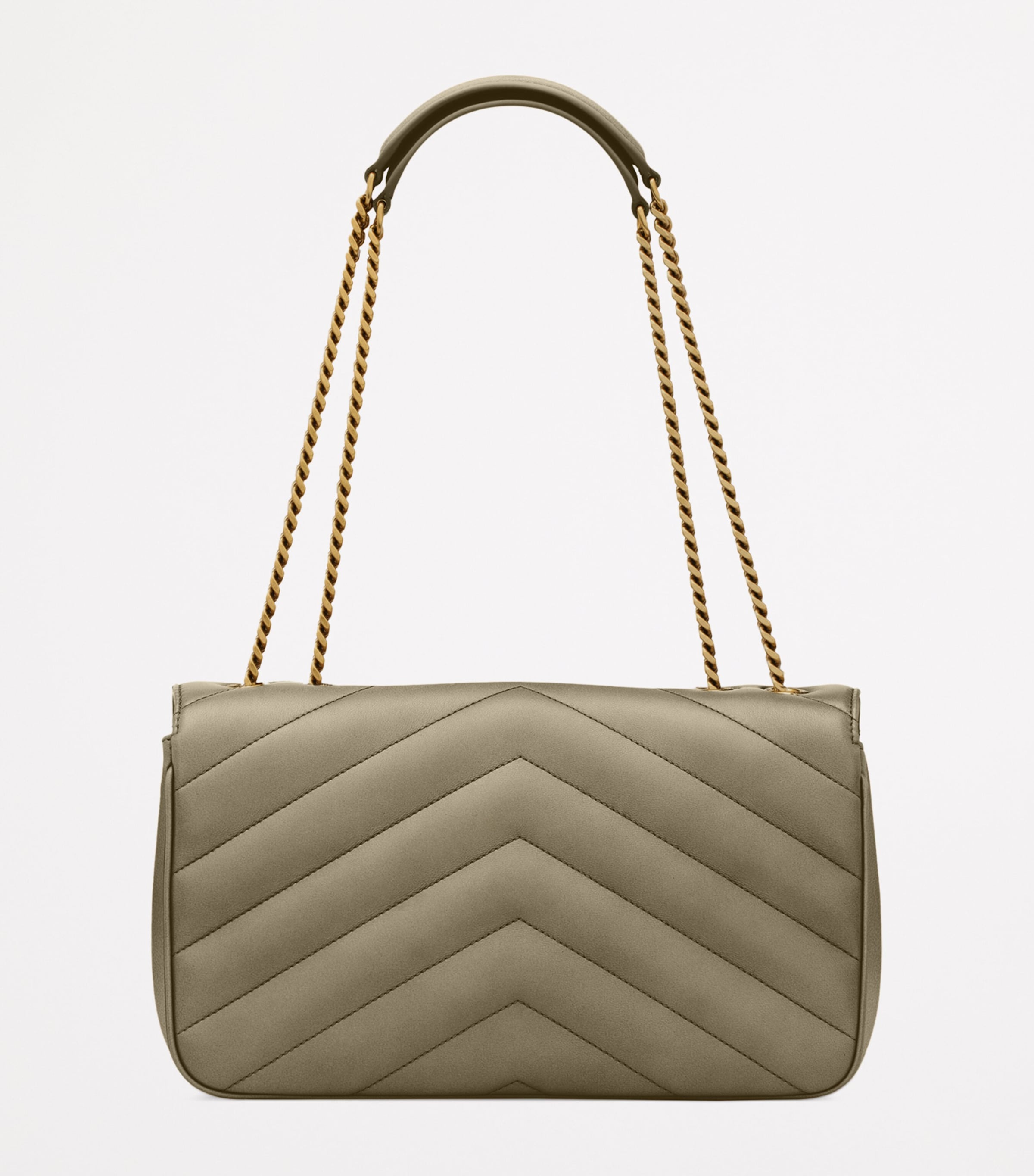 Saint Laurent Green Medium Loulou Shoulder Bag