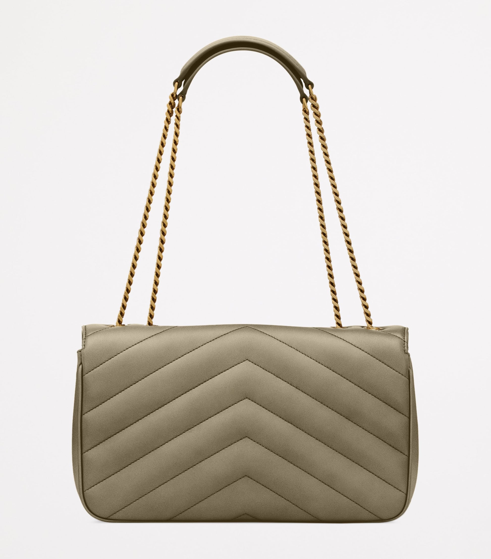 Saint Laurent Green Medium Loulou Shoulder Bag