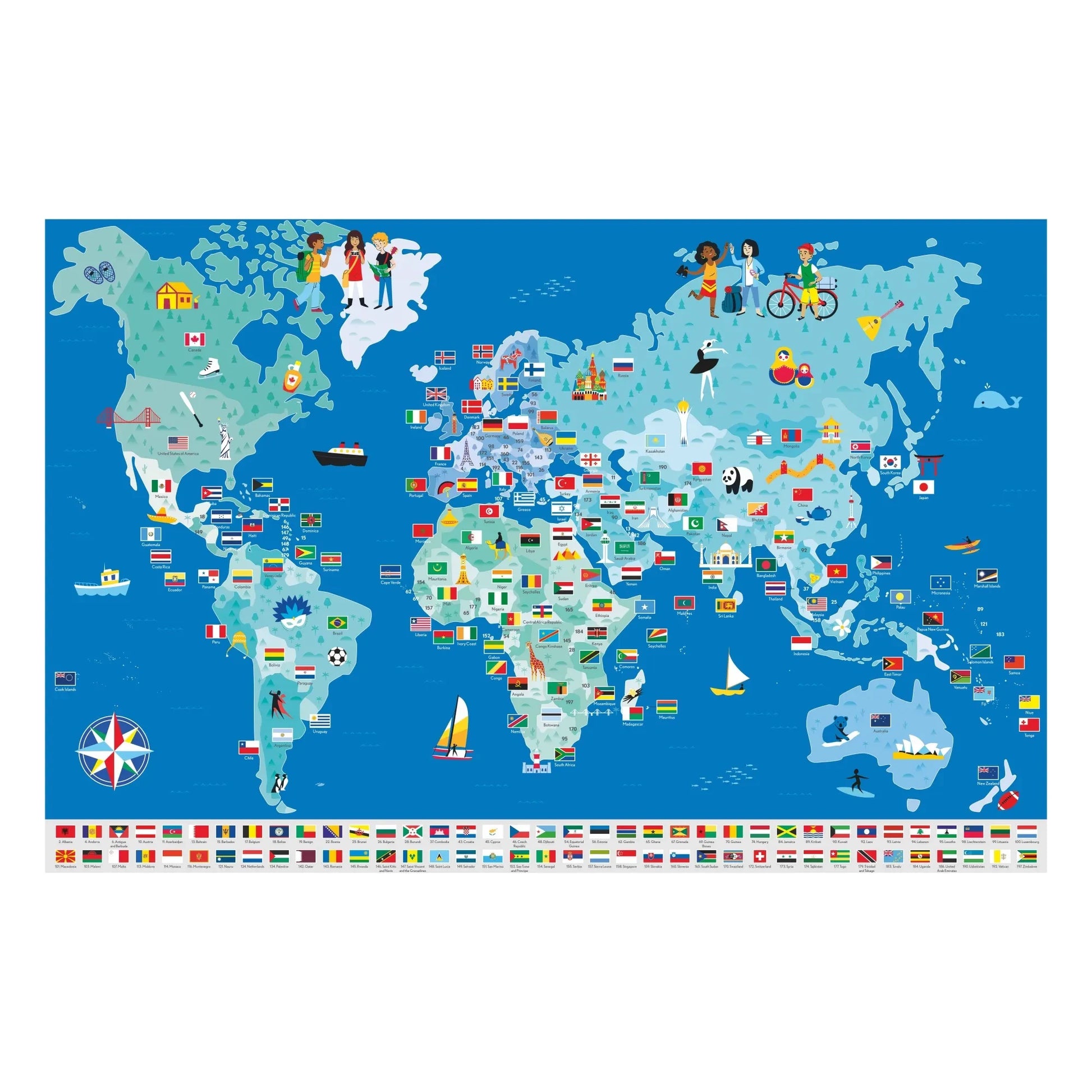 Poppik - Flags Poster + Stickers