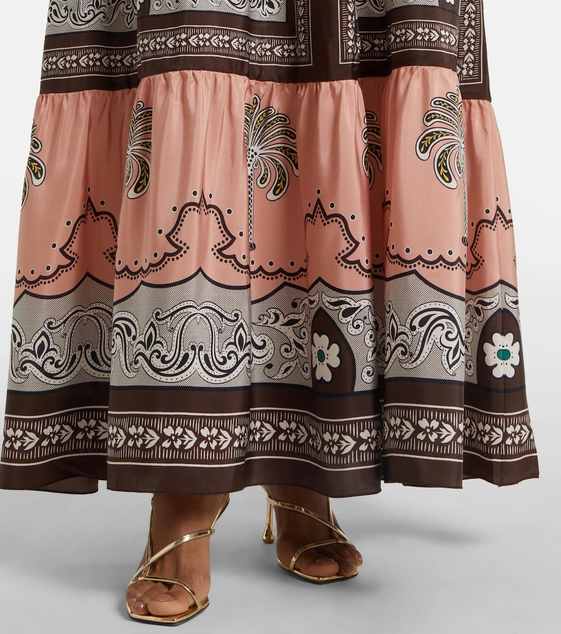 La DoubleJ - Athena printed silk maxi dress