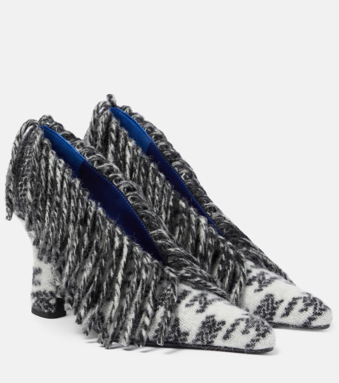 Burberry - Sweep 100 fringed wool pumps