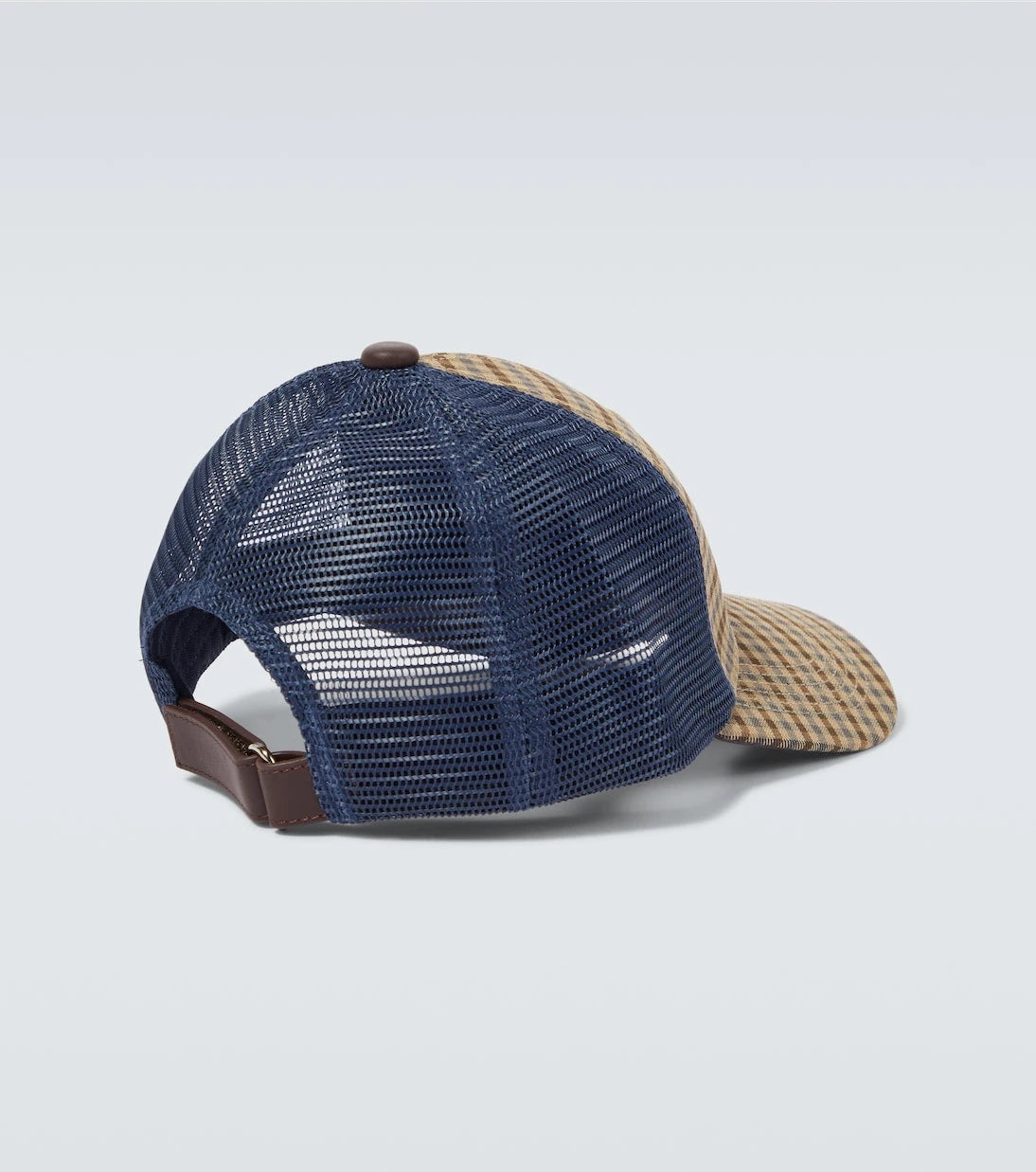 Wales Bonner - Original monogram checked baseball cap