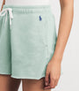 Green Fleece Polo Pony Shorts