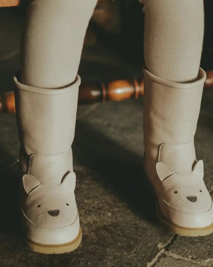 Детски кожени зимни обувки Donsje Wadudu Classic Boots Cat