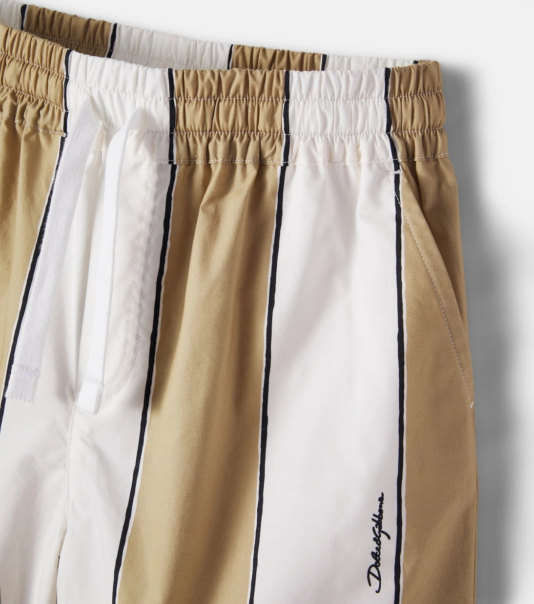 Dolce&Gabbana Kids - Striped cotton shorts