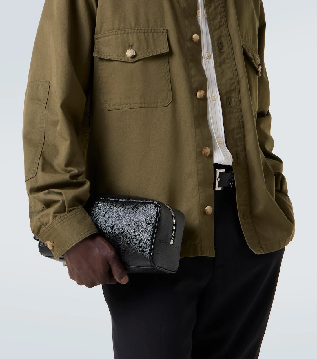 Saint Laurent - Leather washbag
