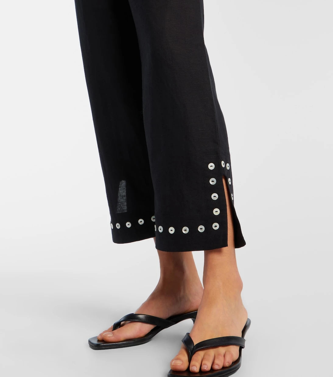 Staud - Piha linen-blend flared pants
