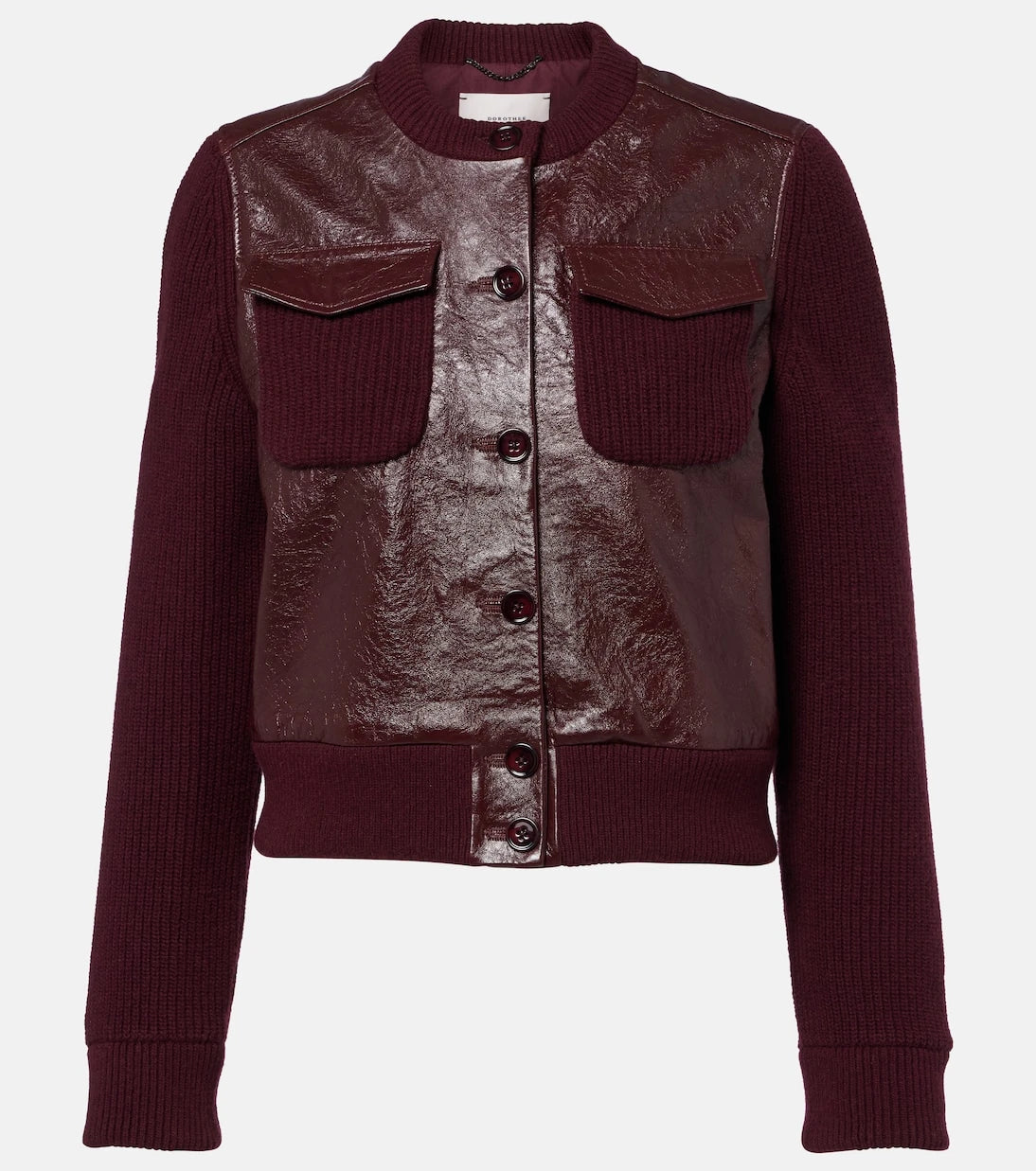 Dorothee Schumacher - It's A Match cropped leather jacket