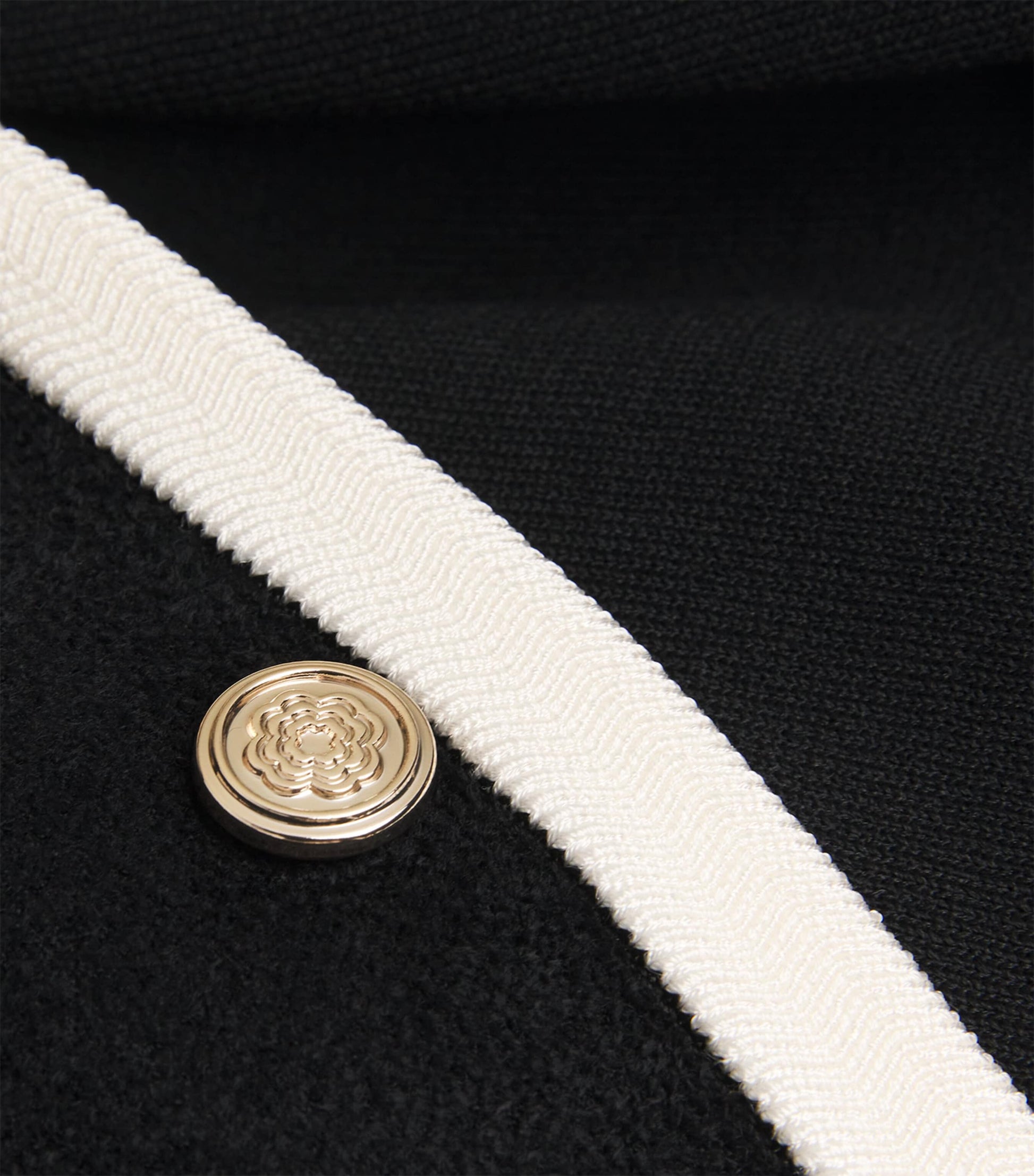 Maje Black Knitted Cardigan-Overlay Mini Dress