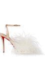 Christian Louboutin Miss Z Poupi Silk Heeled Sandals 100