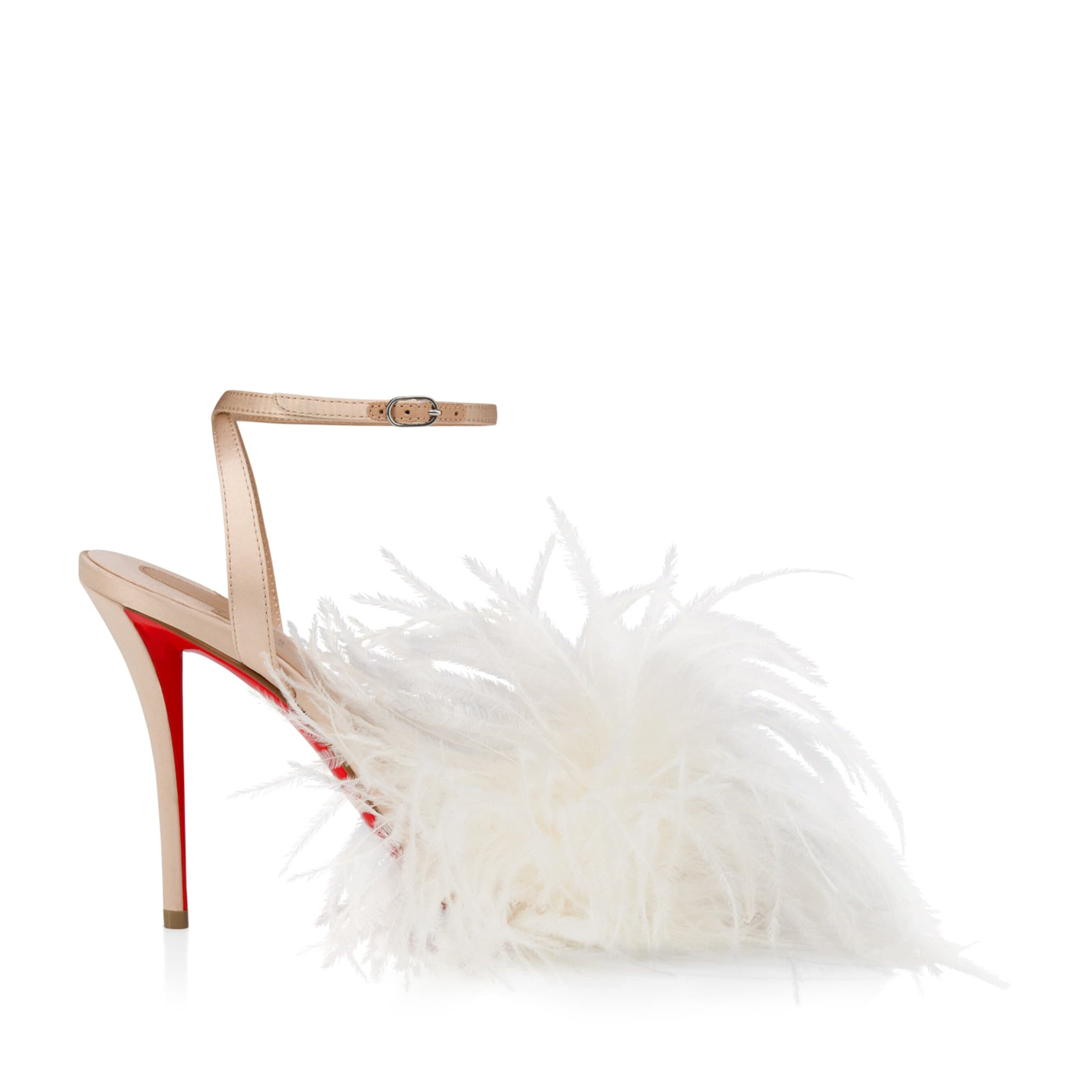 Christian Louboutin Miss Z Poupi Silk Heeled Sandals 100