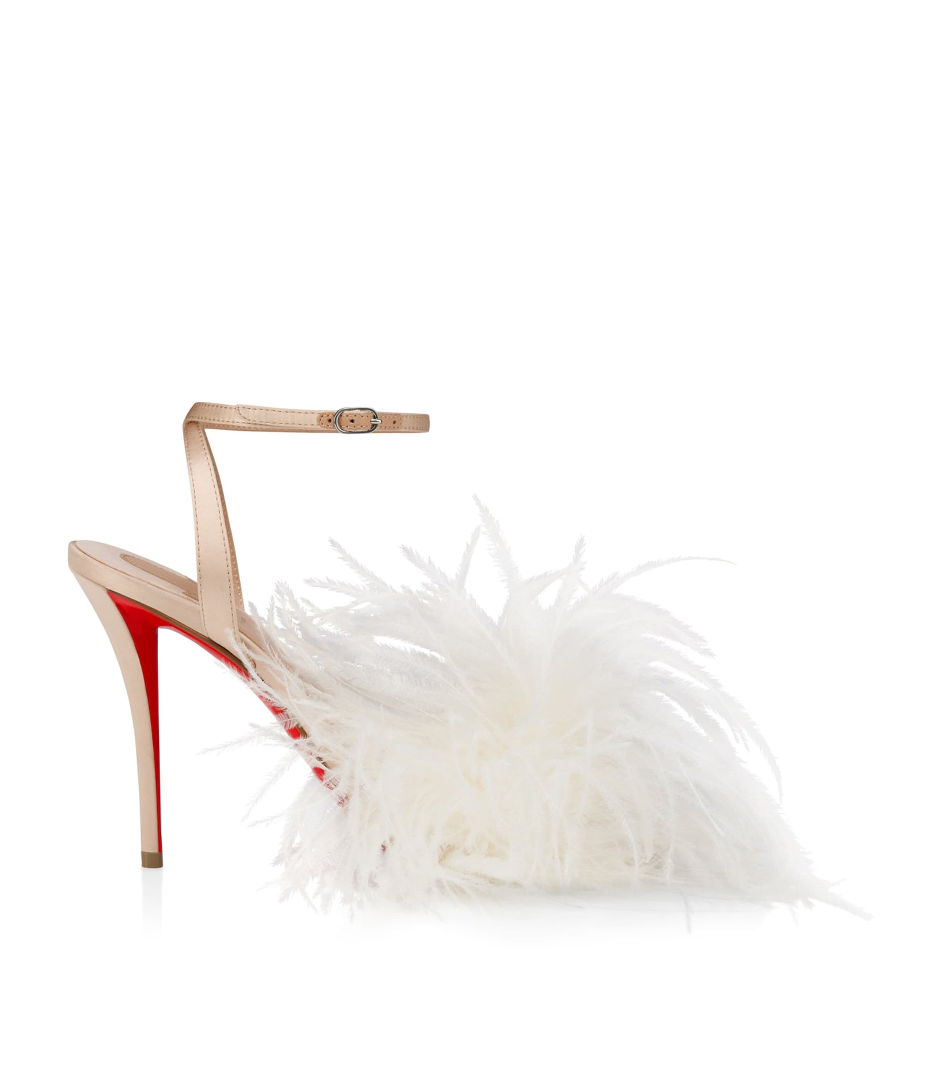 Christian Louboutin Miss Z Poupi Silk Heeled Sandals 100