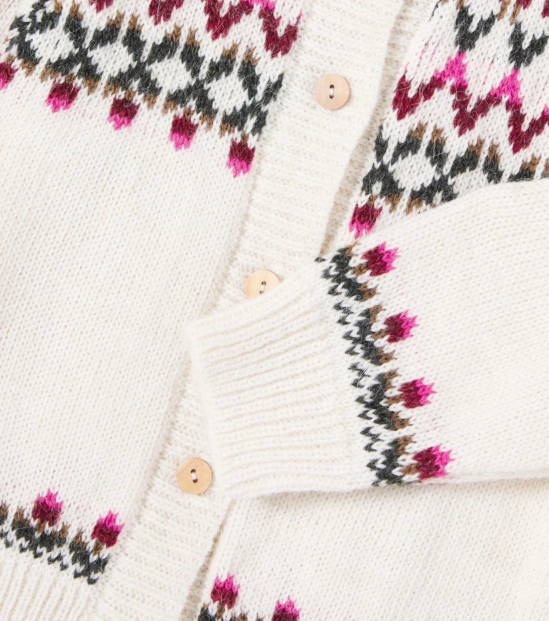 The New Society - Wendy jacquard wool-blend cardigan