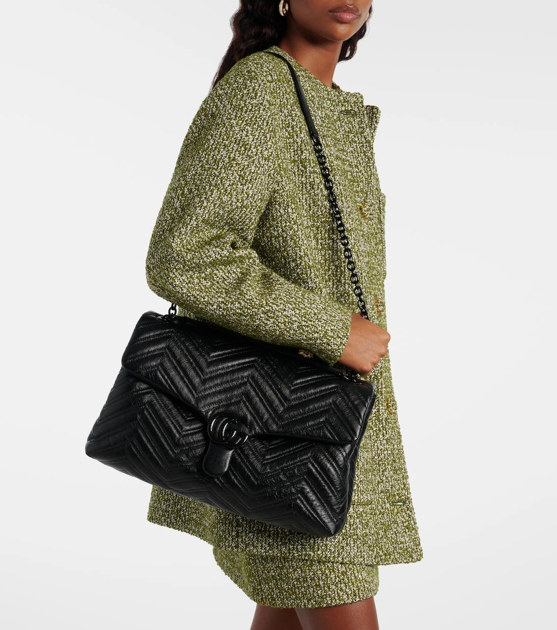 Gucci - GG Marmont Large leather shoulder bag