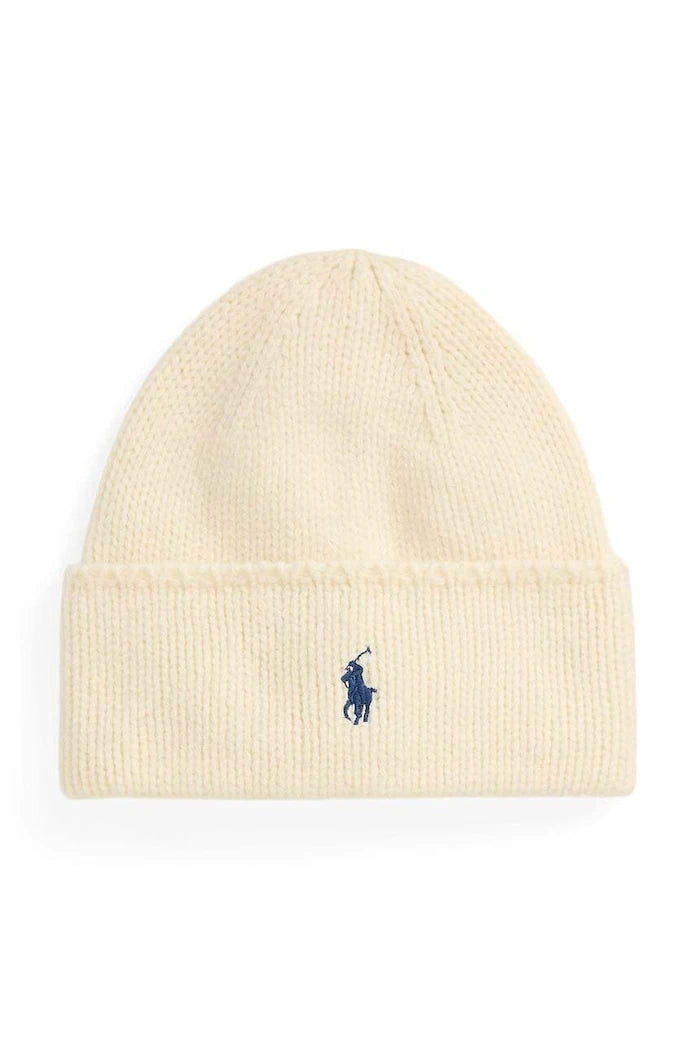 Polo Ralph Lauren kadın merinos yünlü beanie şapka