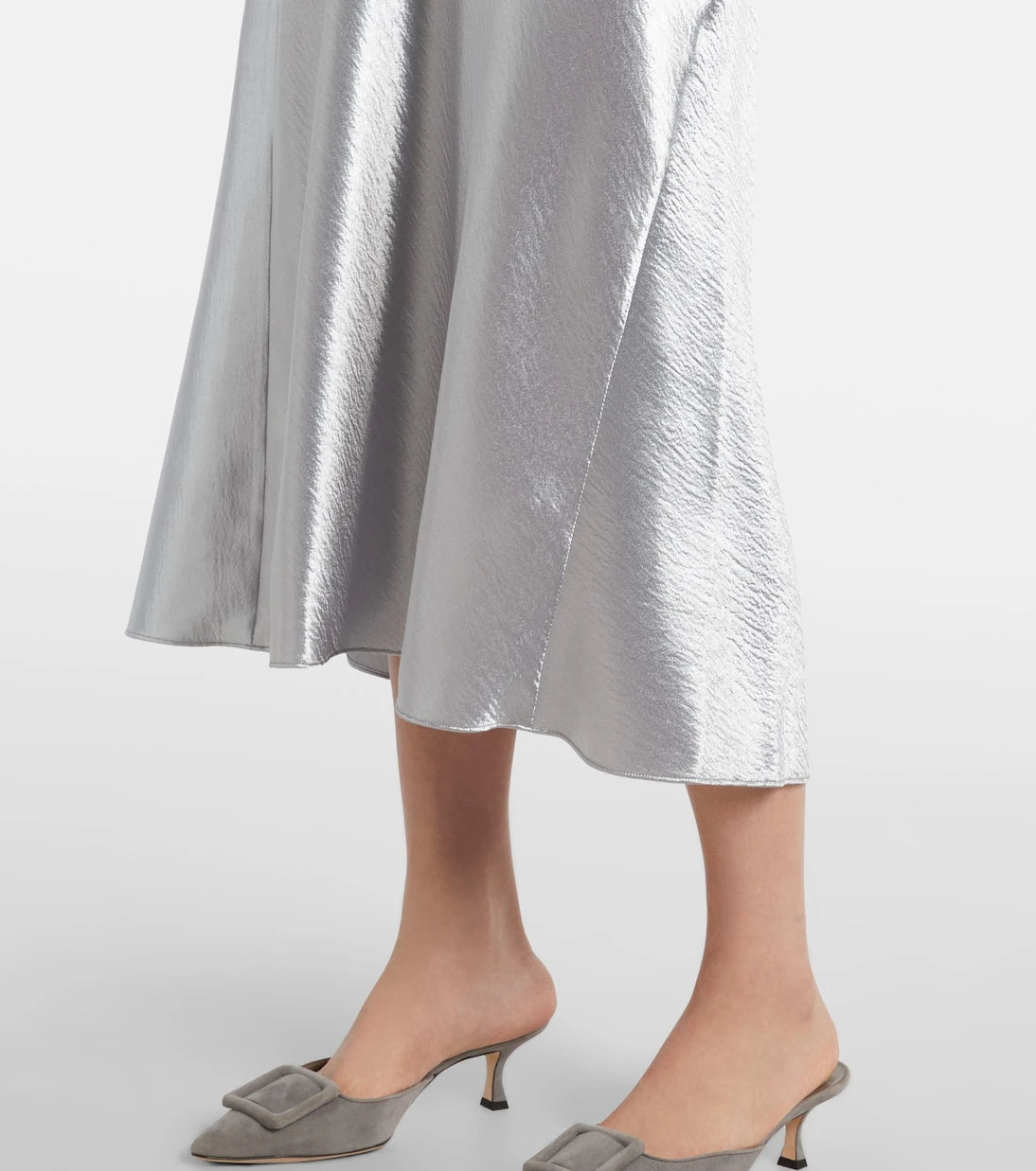 Tory Burch - Satin midi skirt