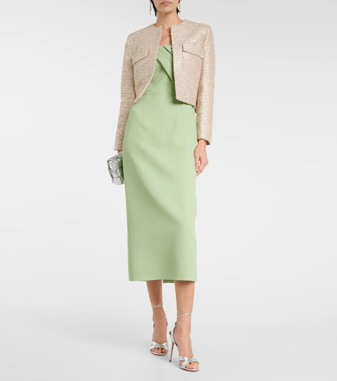 Emilia Wickstead - Pheblia cropped tweed jacket